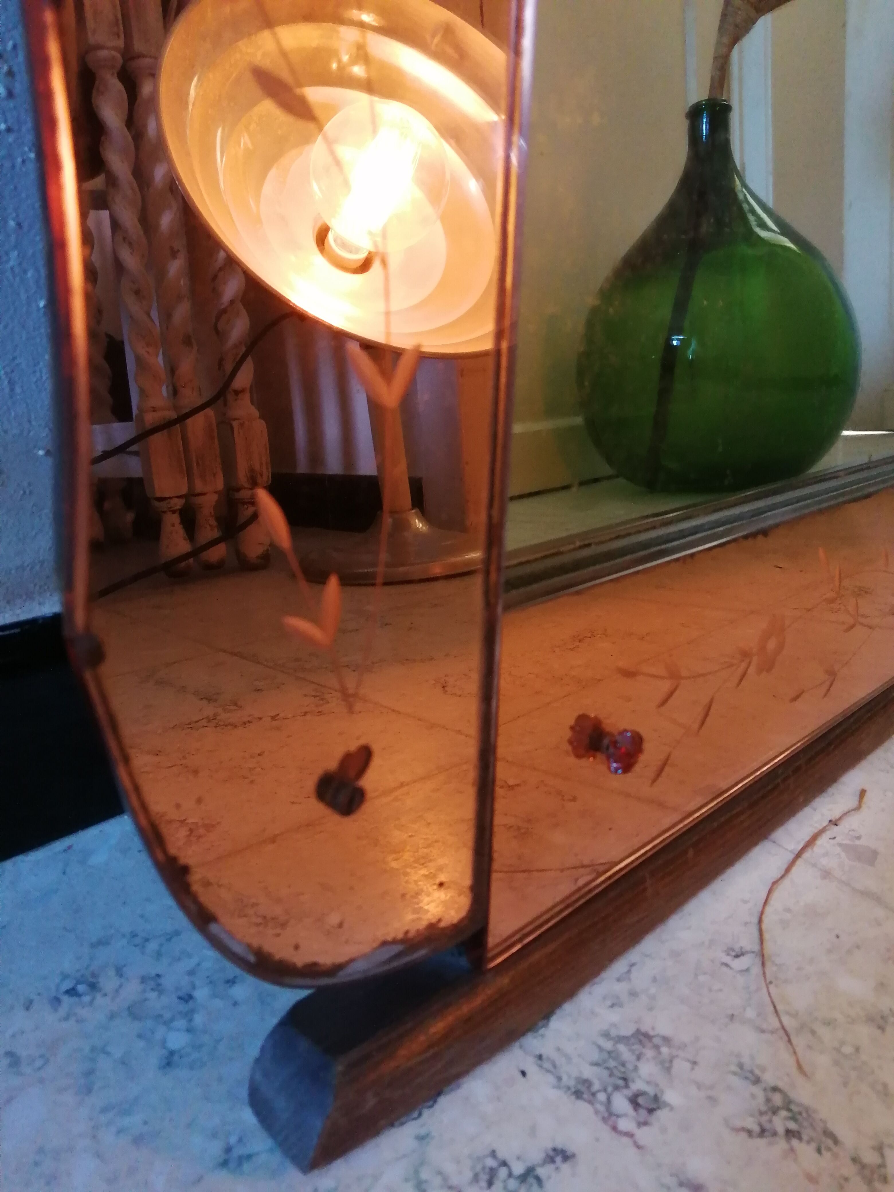 Venetian mirror vintage art deco, 77x101 cm