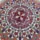 Round handmade wool sinkiang rug