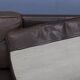 Danish mid-century three-seat brown leather sofa, 1970s