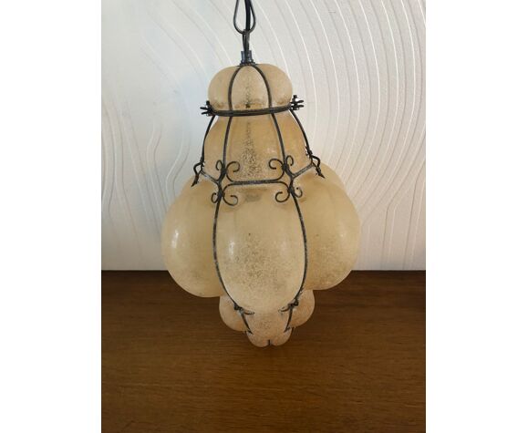 Lanterne vénitienne et applique en verre soufflé de Murano | Selency