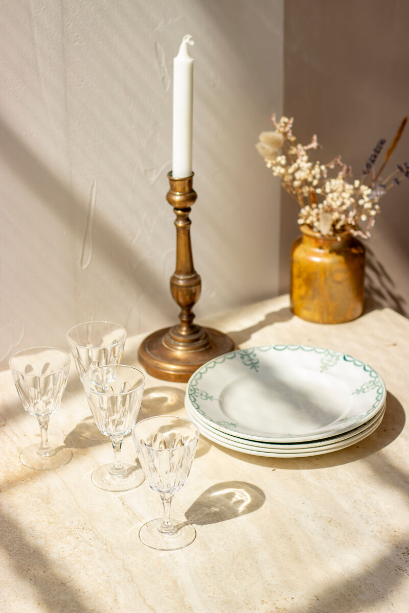 4 flat plates iron earth - Moulin des loups and Hamage