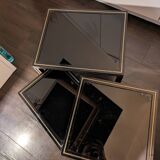 Black stone vandel nesting table