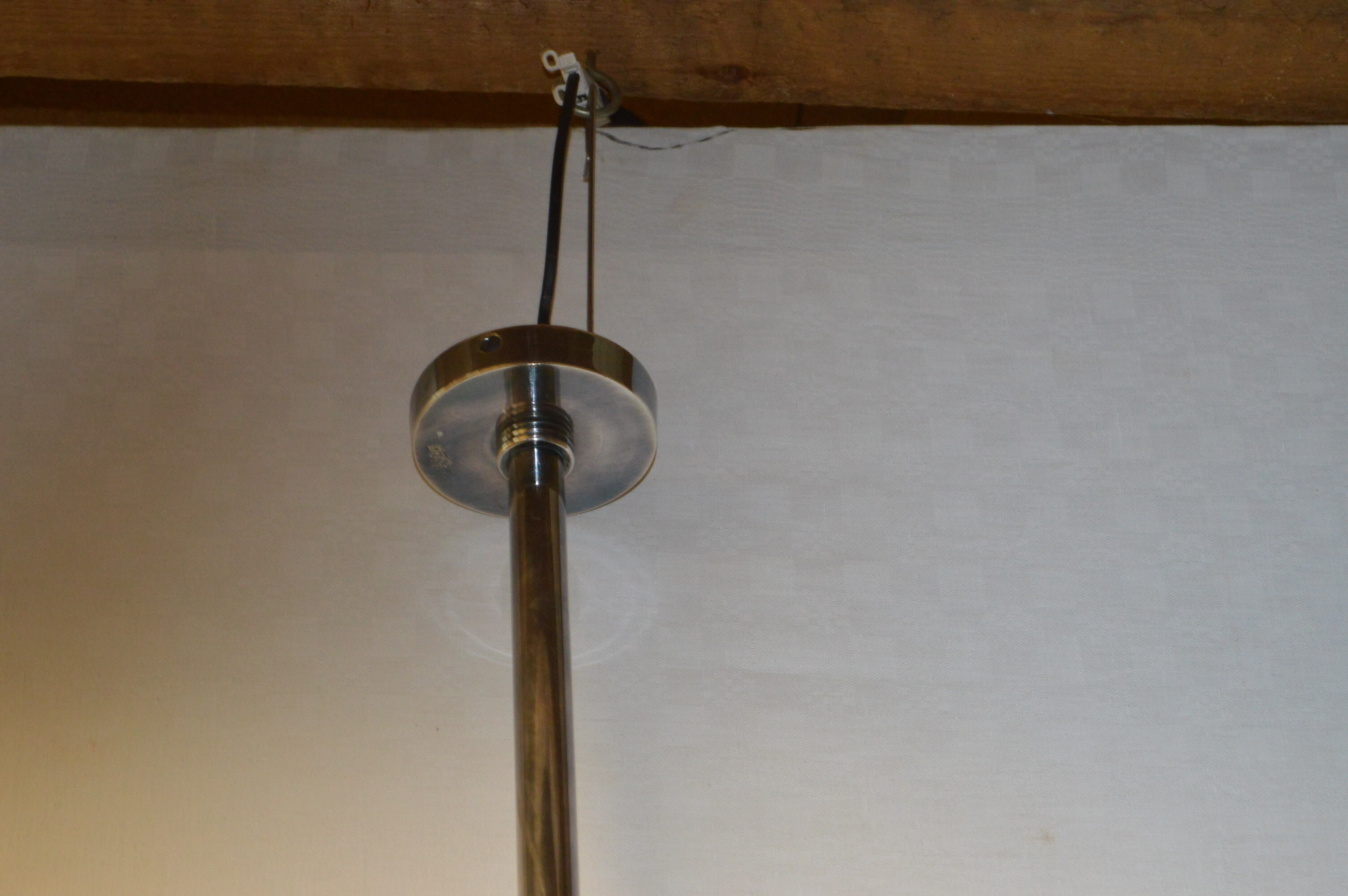 Billiards chrome brass chandelier