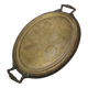 Antique Polish oval guilloché tray from Jarra, 1890s