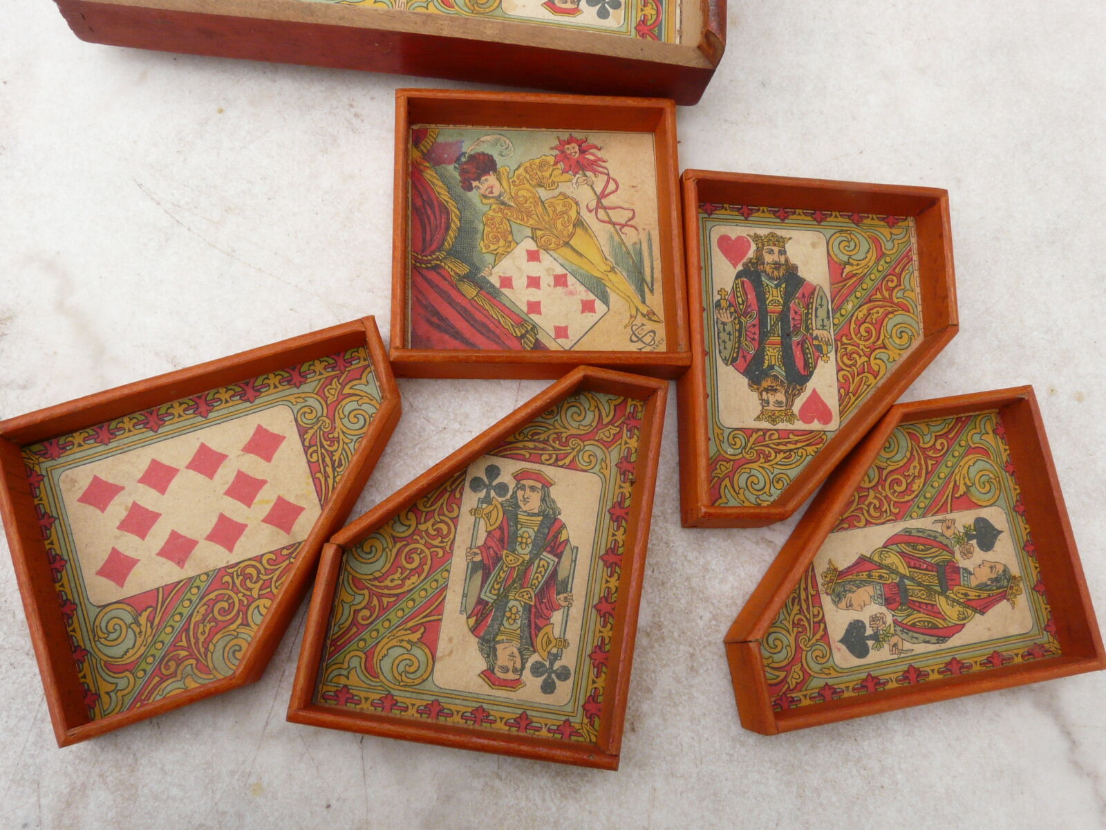 Ancient wooden yellow dwarf game