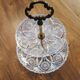 Ancient pair of cut glass table servants