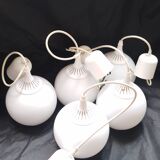 Ensemble de 5 suspensions opaline.