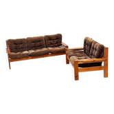 1970s pine sofa set