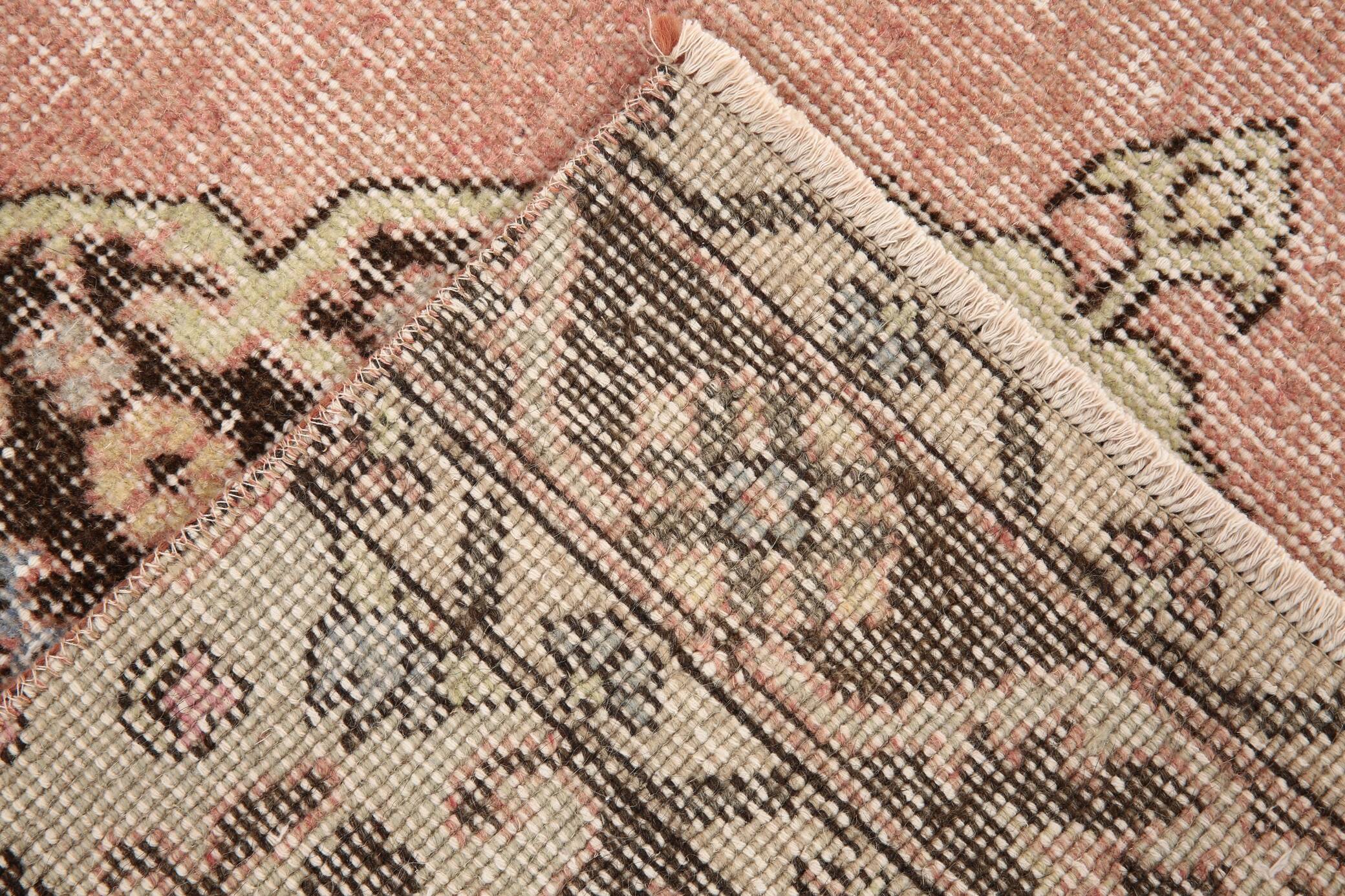 3x12 Pale Red Wool Vintage Persian Runner Rug, 86x379Cm SK 5457