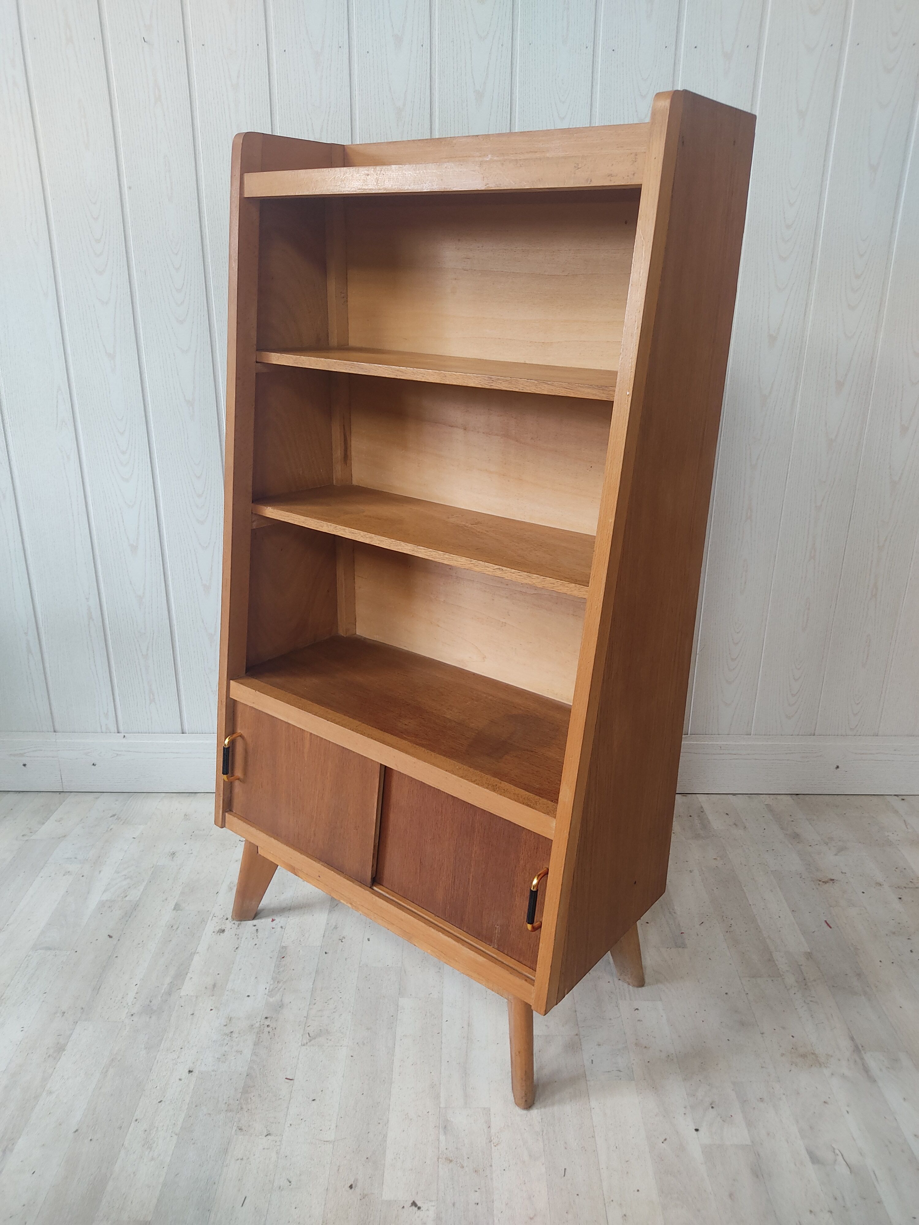 Shelf library vintage compass feet