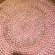 Round wicker tray
