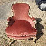 Louis XV style bergère armchair