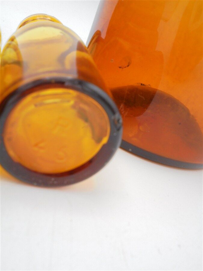 Set of 6 bottles of apothecary