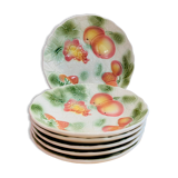 6 hollow plates saline slurries baths fruit-vintage-kitchen patterns