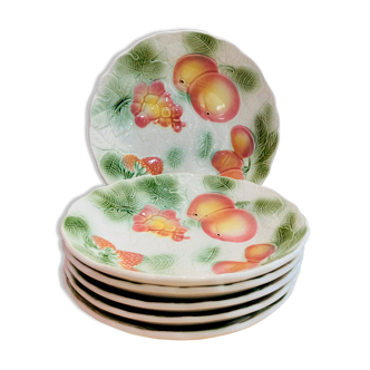 6 hollow plates saline slurries baths fruit-vintage-kitchen patterns