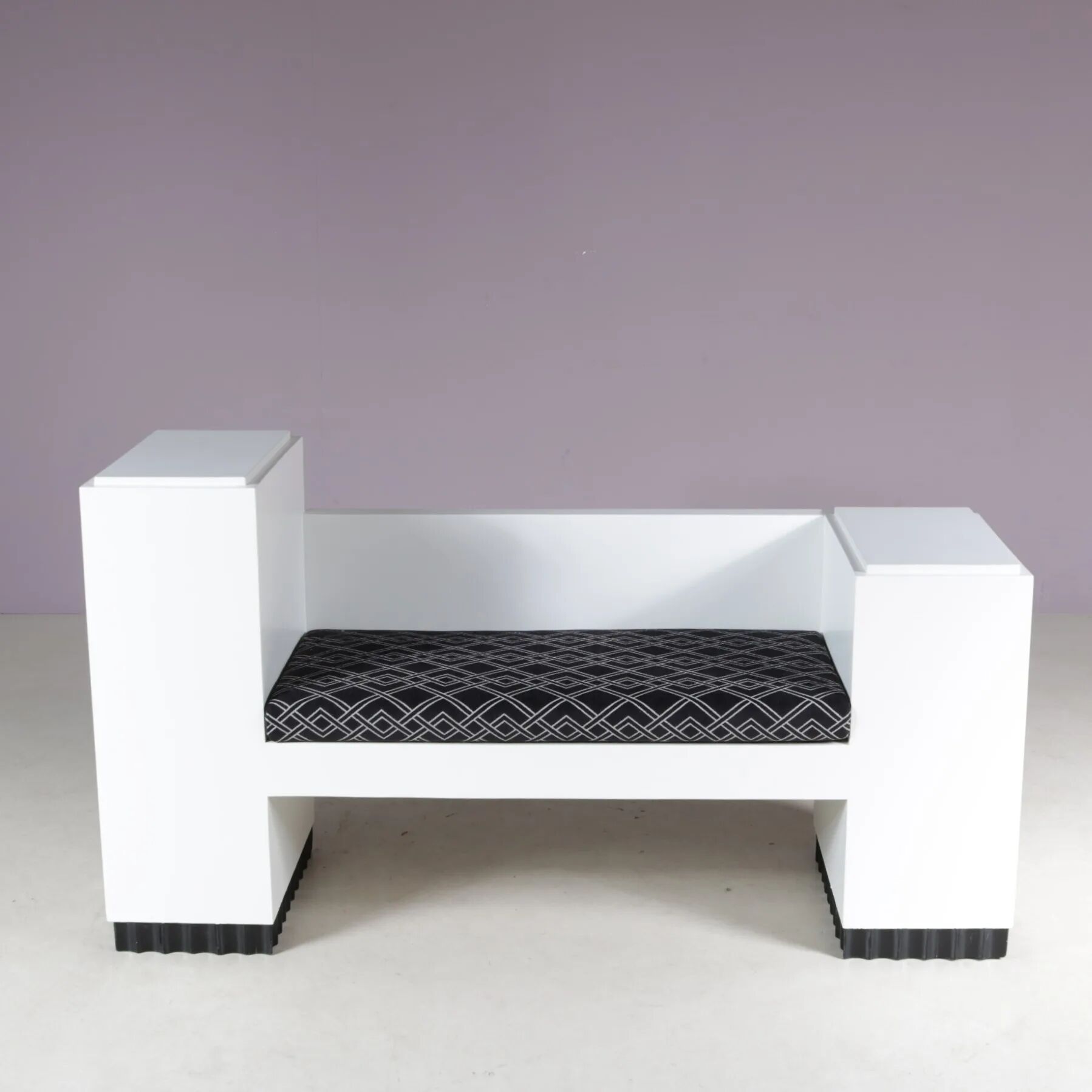 1930s Wiener Werkstätte style bench from Austria