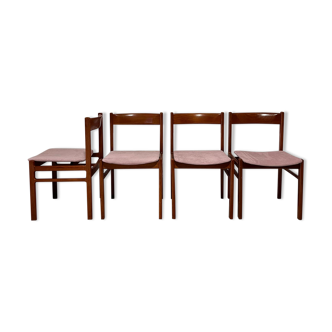 Danish set of teak chairs