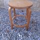 Vintage curved wooden stool