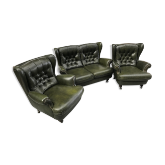 Sofa, 2 armchairs by Jean Prévost