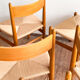 Ensemble de 6 chaises CH36 de Hans J. Wegner en chêne, corde danoise