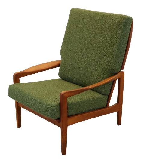 Fauteuil vintage en teck, milieu XXème