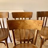 set of 6 bentwood bistro chairs from the 1950s