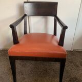 Fauteuil St James en cuir Muscat Philippe Hurel