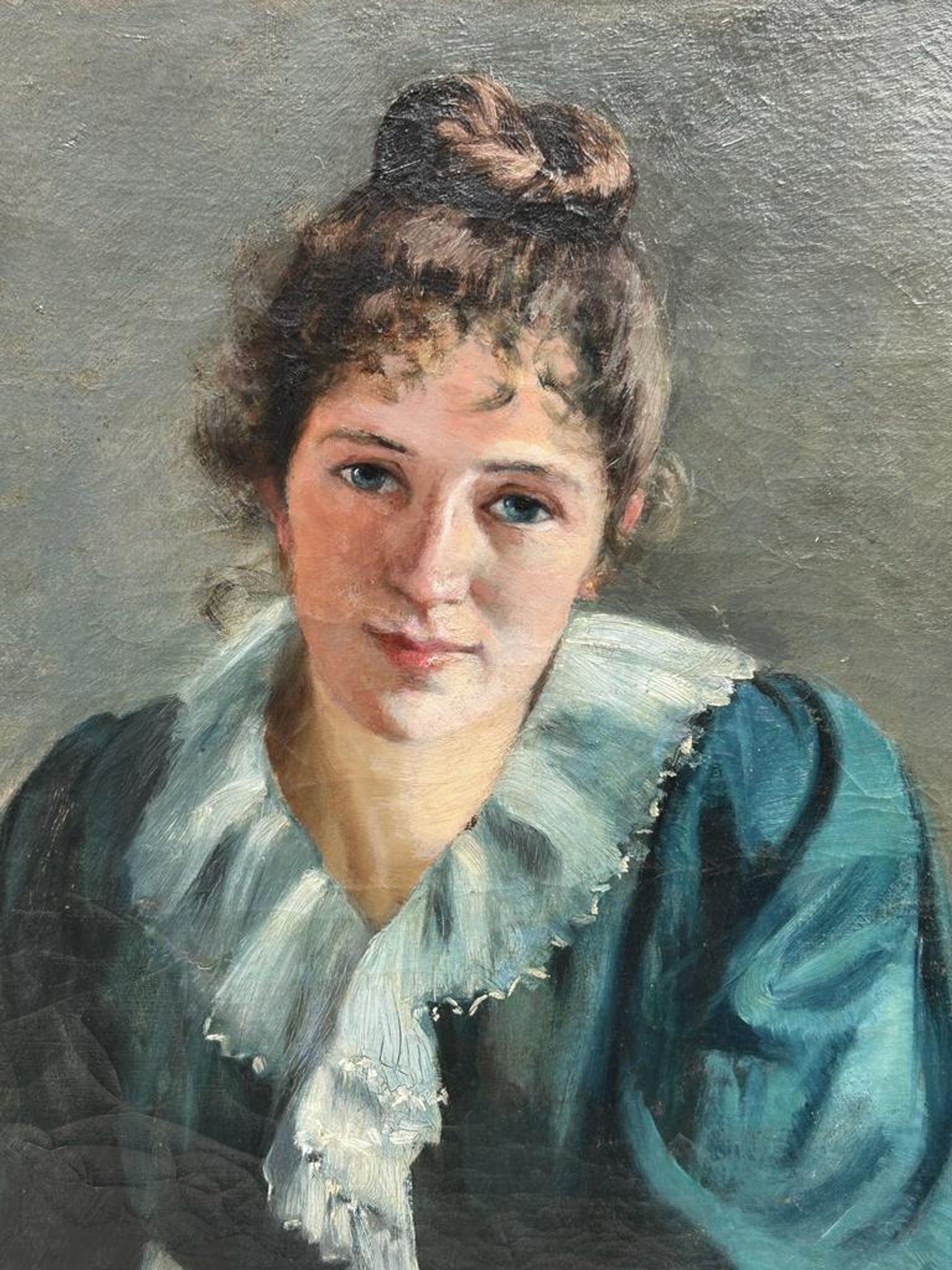 Portrait of a young woman circa 1890 - 1900