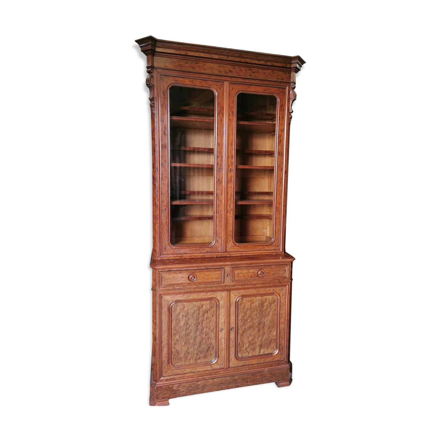 Buffet two 19th century glazed body Louis Philippe has customised