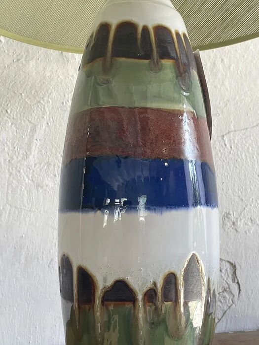 Vincent Cadeaux S.A. ceramic table lamp, France, 1990s