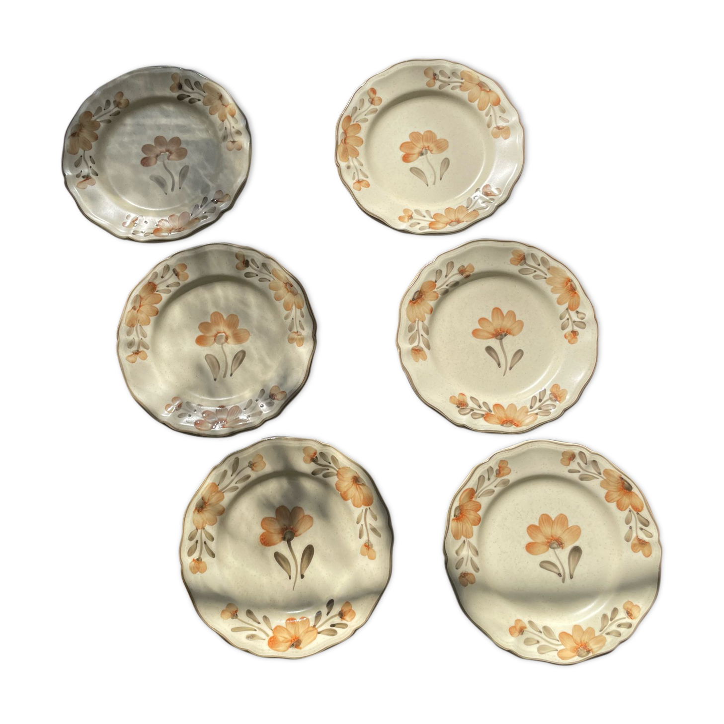 Vintage Sarreguemines dessert plates