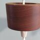 Hanging lamp, Scandinavian of the 1970s, teak and glass