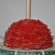 Lustre vintage design italien en verre coloré 8 branches