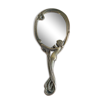 Hand facing, brass mirror, 11x25 cm