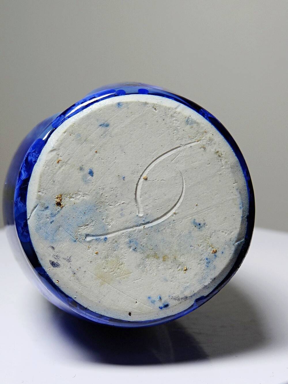 Petit vase grès émaillé ancien 1900-1910 attribué à Méténier émaux cristallins