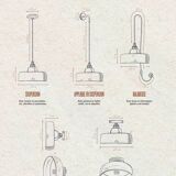 URSULE - White terracotta - Pendant light