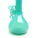 Vase moderniste, en verre turquoise, conçu par J. Słuczan-Orkusz, Pologne, années 1970