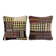 Set of 2 vintage kilim cushion covers 51x51 cm