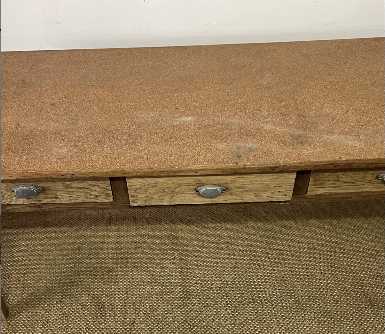 Vintage 3 Drawer Farmhouse Table