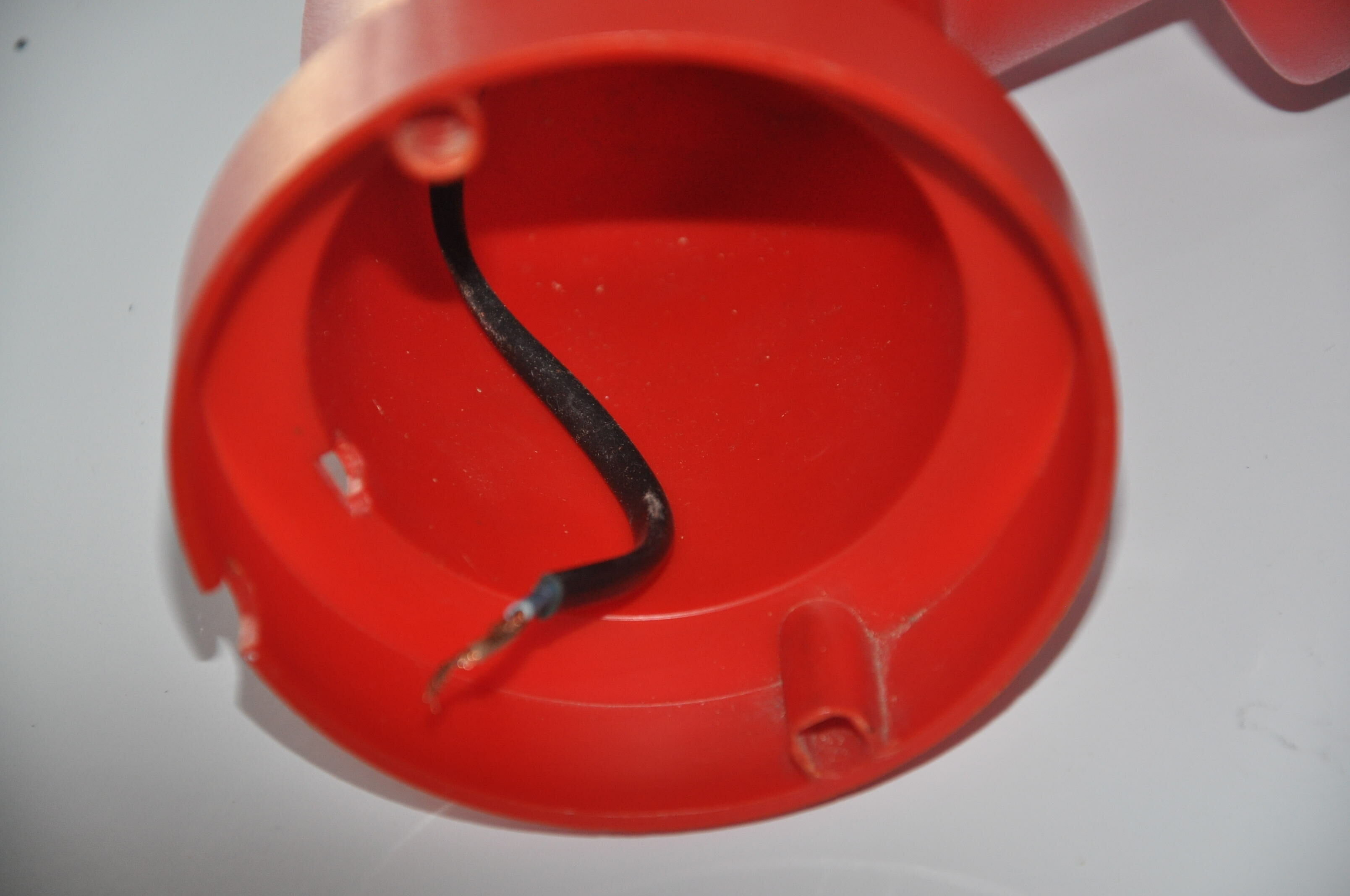 Danish wall light design indus red pipe