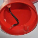 Danish wall light design indus red pipe