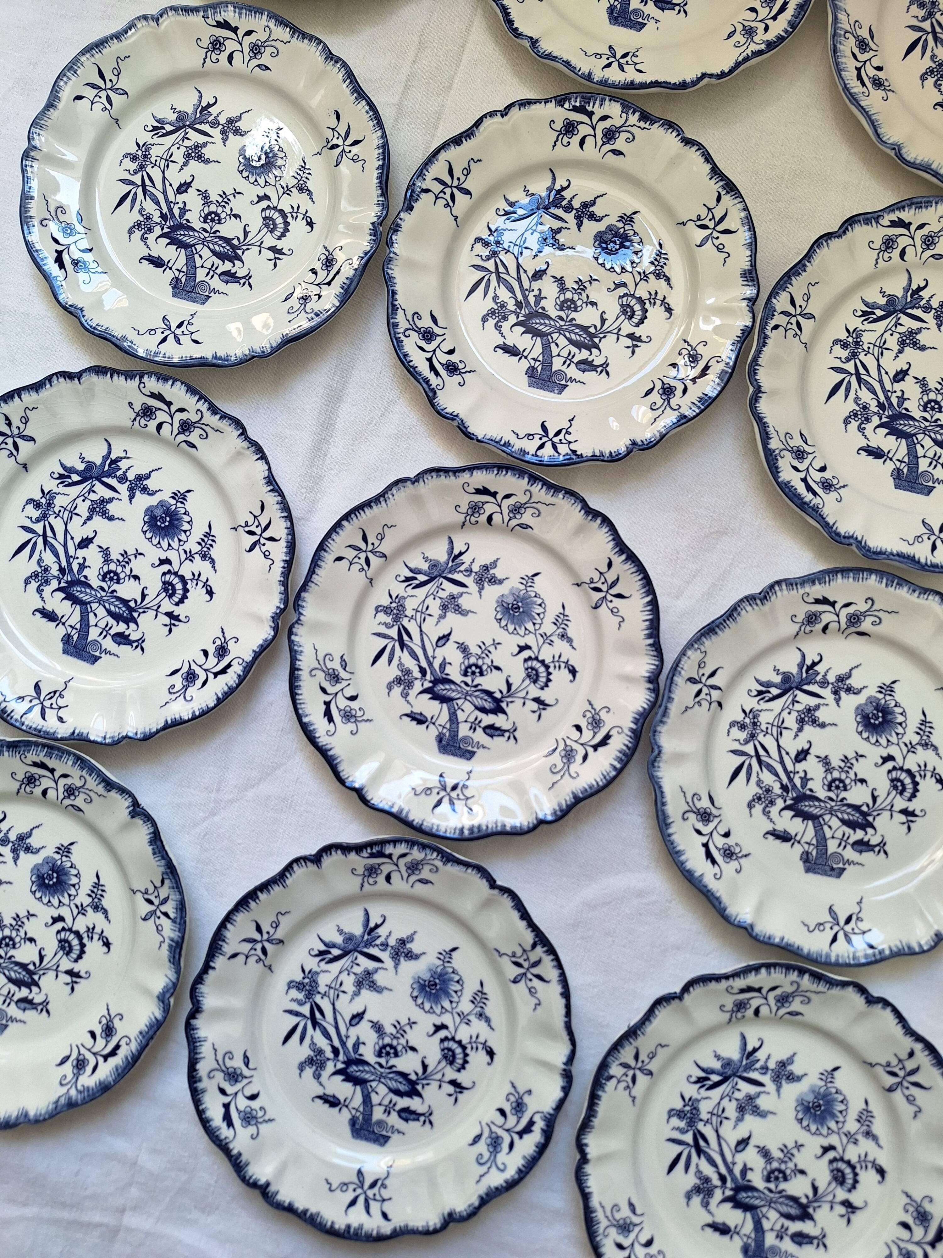 Dessert plates Sarreguemines Lancaster