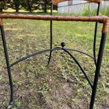 4 Metal and rattan bistro chairs for brewery, beer, café and terrace