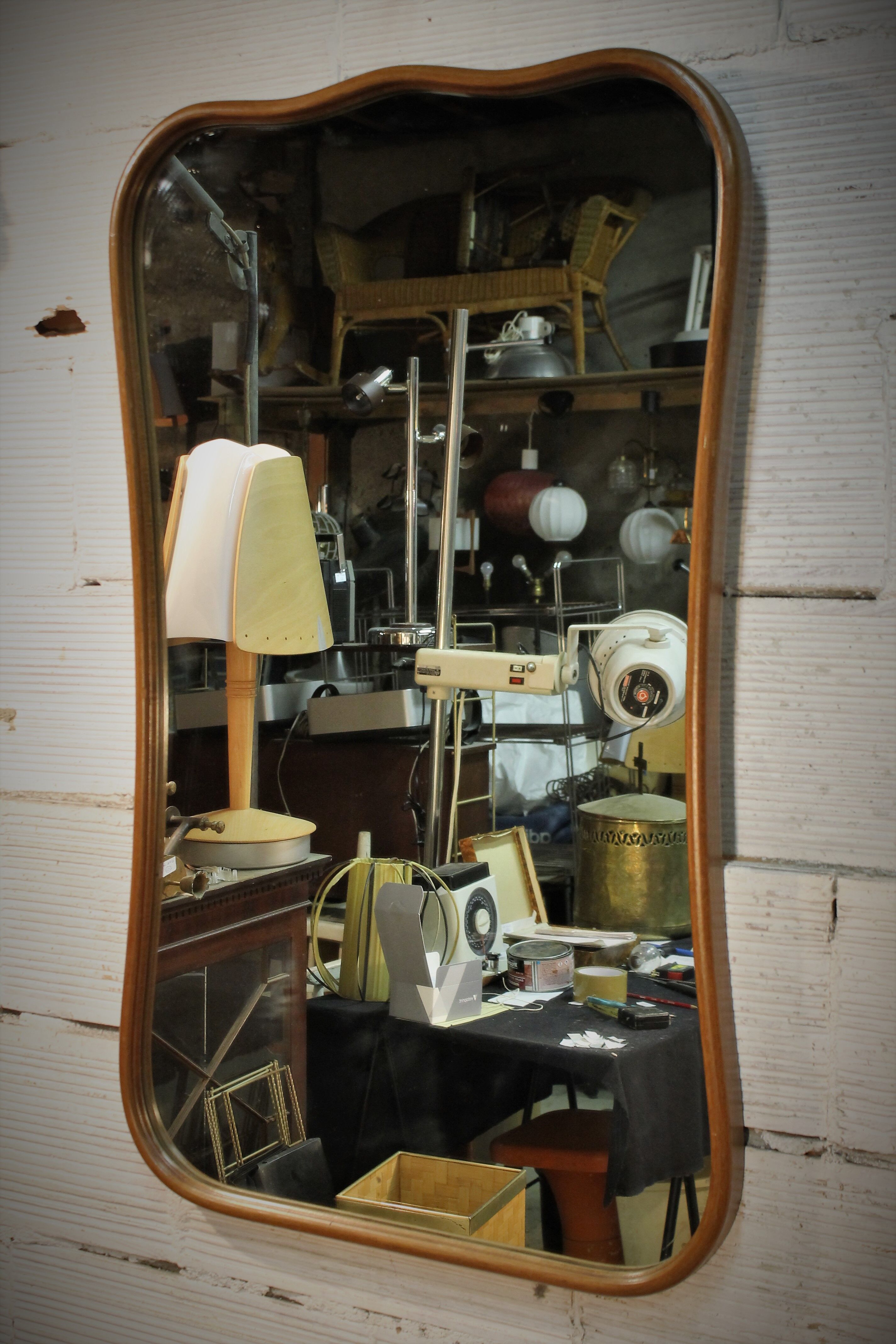 Wall mirror "curves" art deco 1930 - 59x98cm