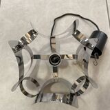 space age chrome metal suspension