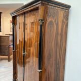 Empire Armoire in Walnut Veneer & Brass, Vienna, 1815