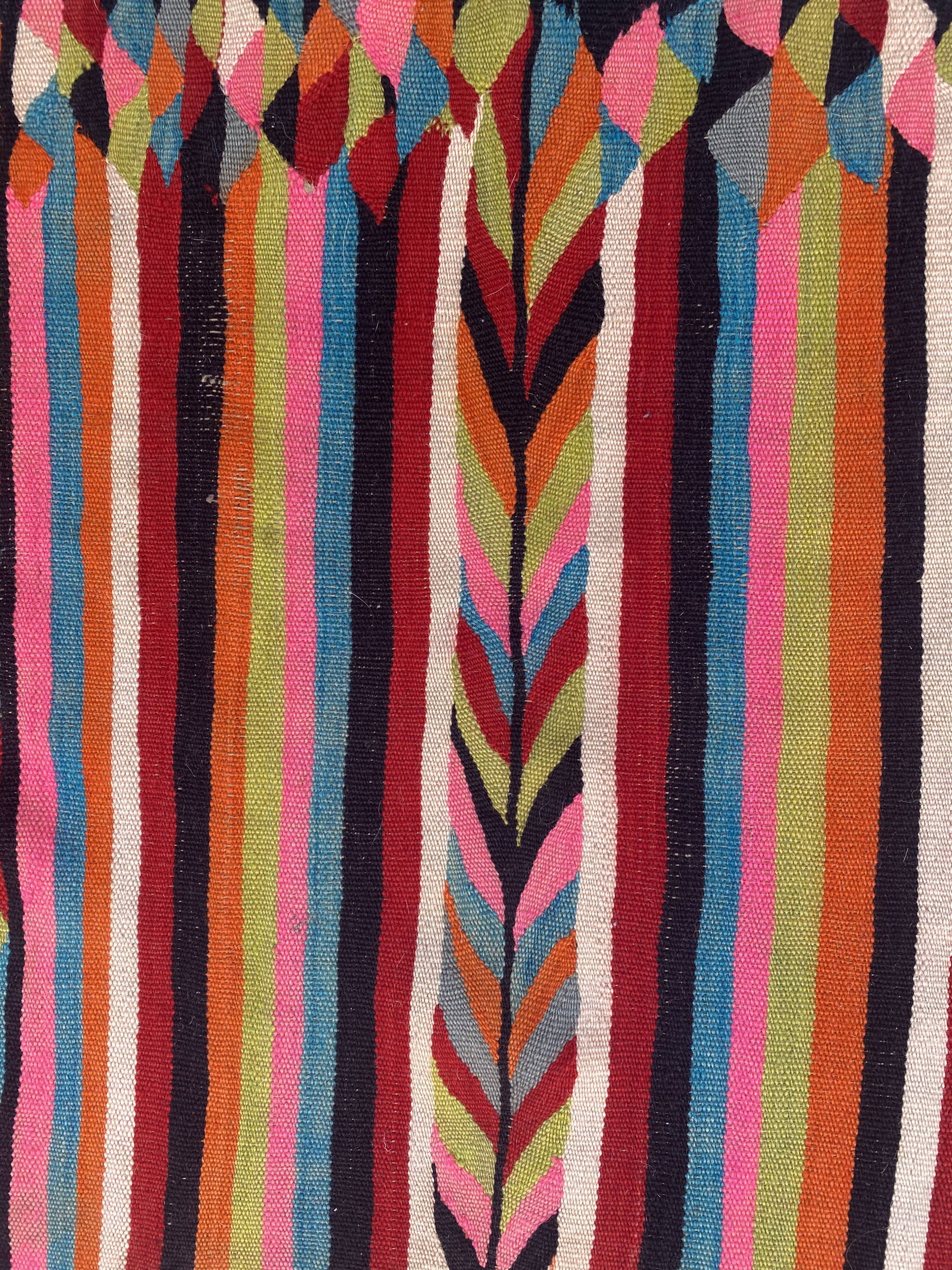 Very beautiful large old Kilim of Morocco 136x216 cm