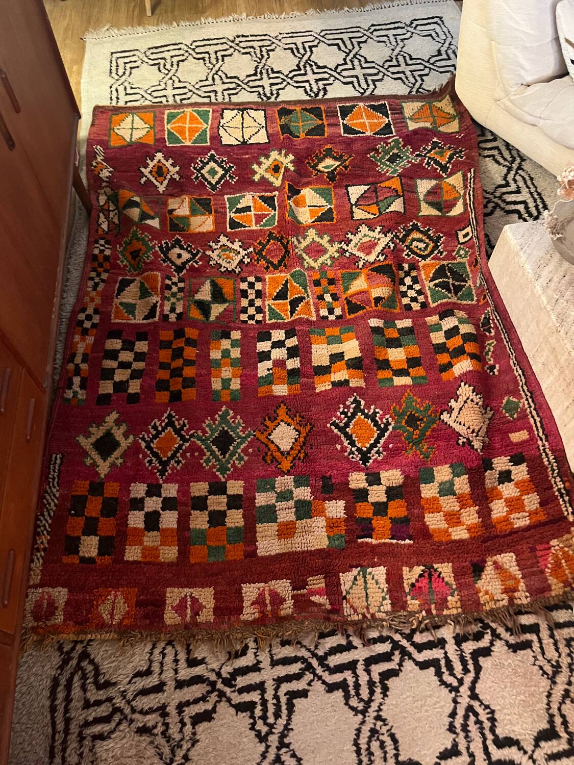 Vintage Berber rug