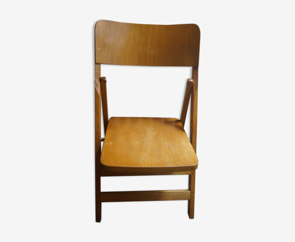 Chaise en bois pliante vintage | Selency