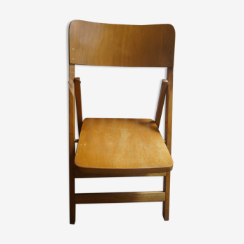 Chaise en bois pliante vintage
